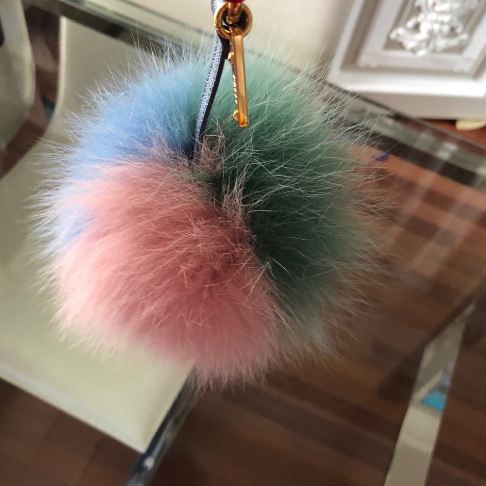 Fendi multicolor poof ball